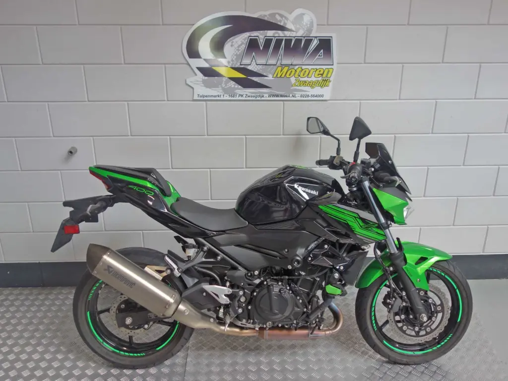 Gebruikte Kawasaki Z400 naked bike met 399cc motor uit 2019 bij NIWA Motoren