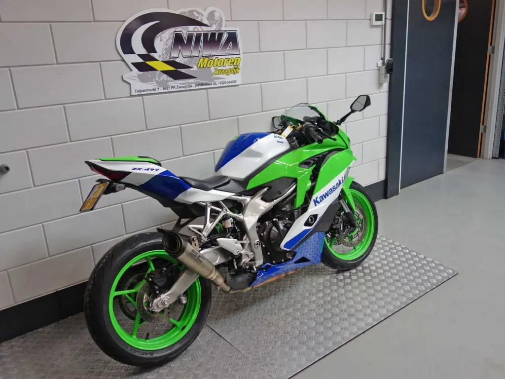 Gebruikte Kawasaki Ninja ZX supersport met 399cc motor uit 2024 bij NIWA Motoren