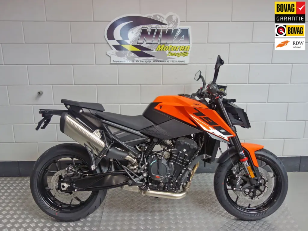 Nieuwe KTM 790 Duke naked bike met cc motor uit 2026 bij NIWA Motoren