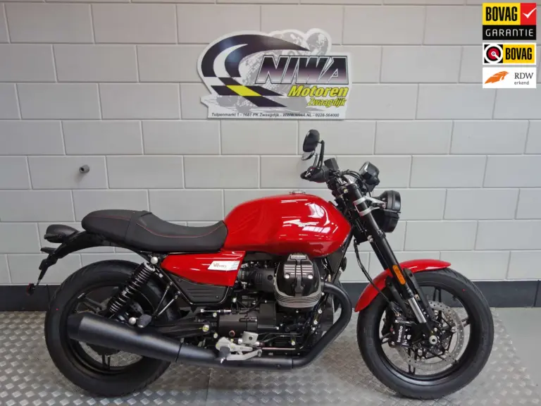Nieuwe Moto Guzzi V7 sport met 853cc motor uit 2026 bij NIWA Motoren