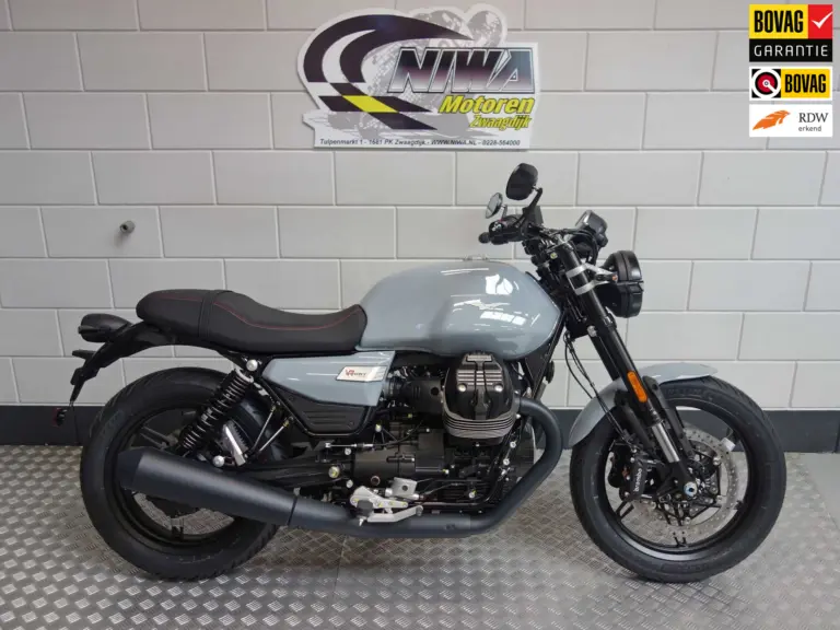 Nieuwe Moto Guzzi V7 sport met 853cc motor uit 2026 bij NIWA Motoren